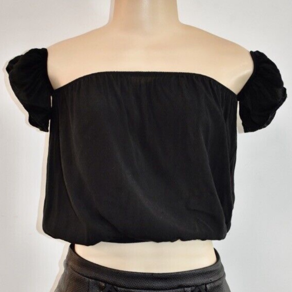 Brandy Melville Black Crop Top